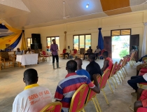 AWARENESS CREATION ON PFJ PHASE TWO AT TONKOASE BY DIST. PPRS OFFICER