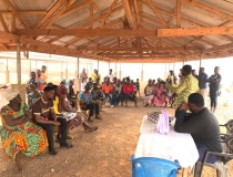 DDA SENSITIZING FARMERS AT SWEDRU ON THE GHANA LANDSCAPE RESTORATION AND SMALL SCALE MINING PROJECT