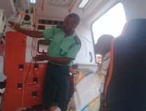 HANDING OVER OF AMBULANCE